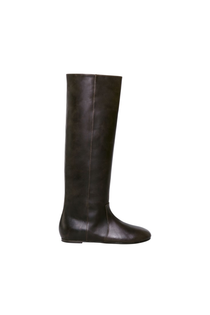 Calf leather riding boots