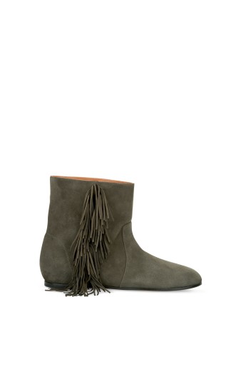 Women's Suede Fringe Ankle Boots