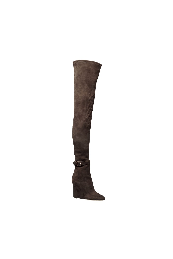 over the knee wedge boots