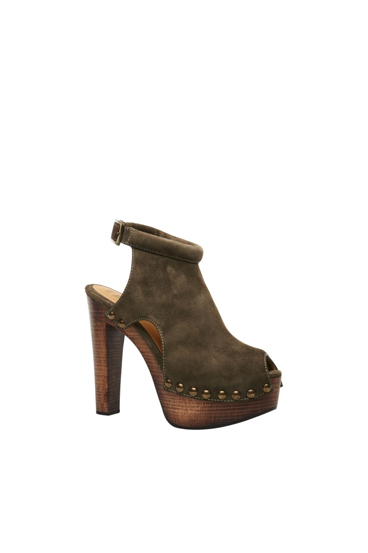 brown clogs with strap