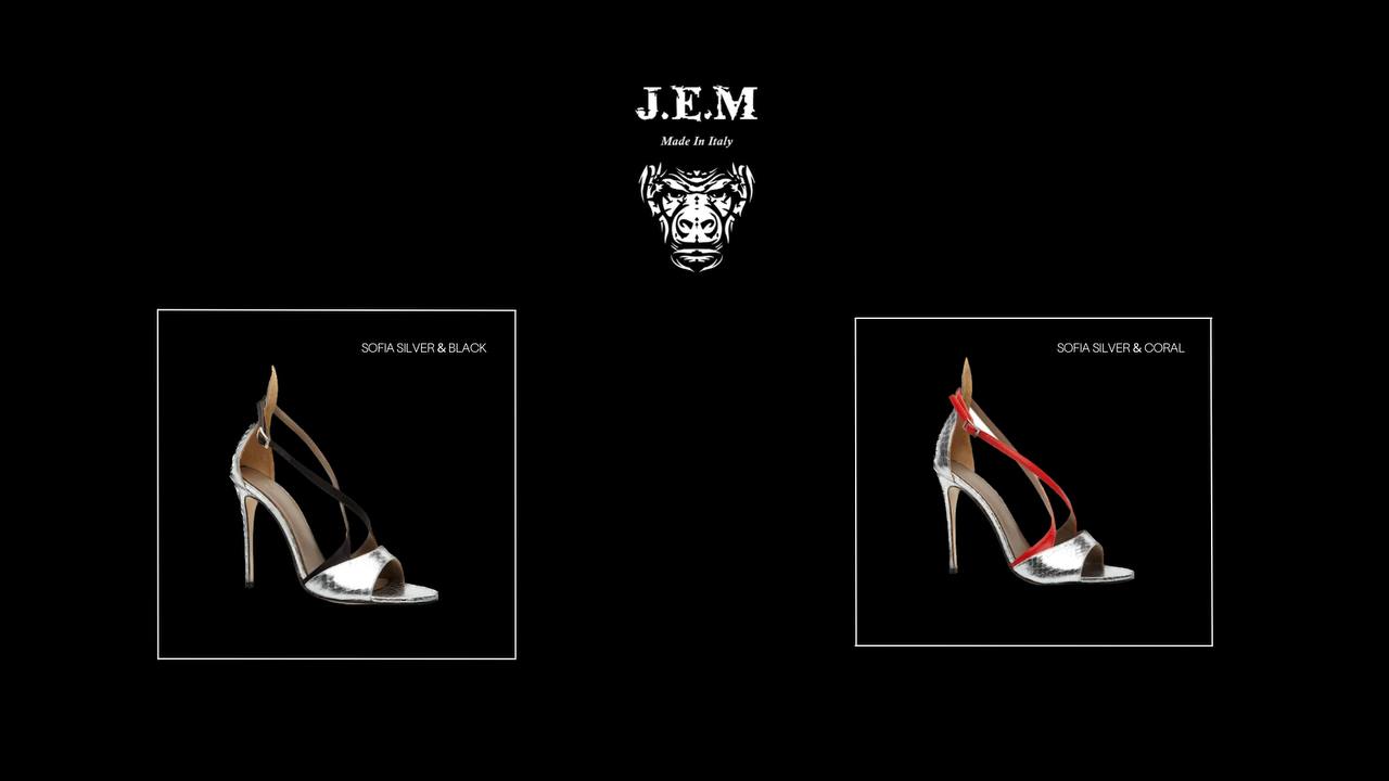 Sandals with interlacing from J.E.M