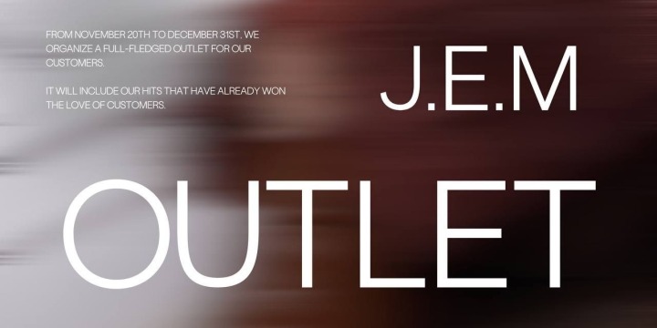 J.E.M Outlet 2023 from November 20th to December 31st