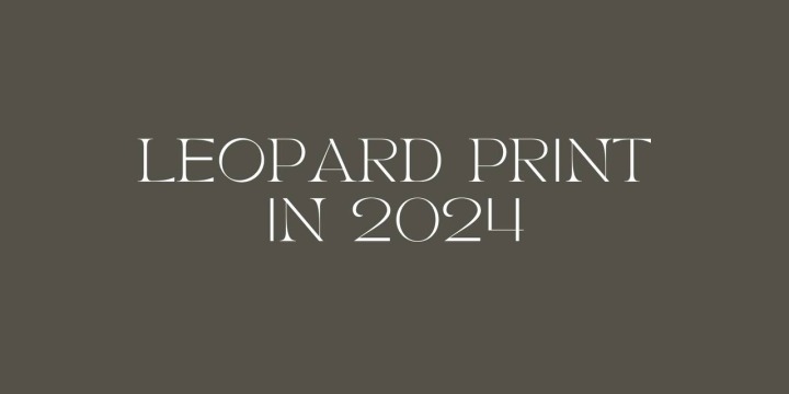 Leopard print in 2024